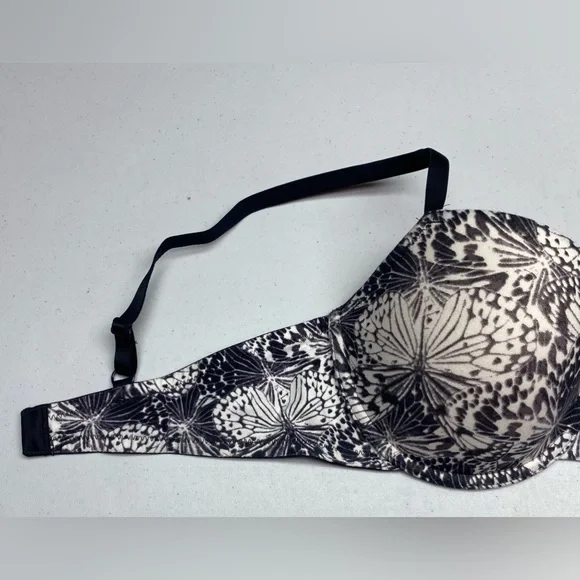 NWT LS GRY/WHT Lightly Lined Underwire, 36D *P1064 - Picture 3 of 6